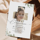 Search for first communion invitations Eucalyptus