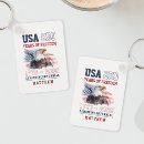 Search for 4th anniversary key rings Red white and blue