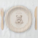 Search for teddy bear baby shower plates Vintage
