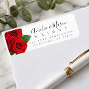 Search for red rose return address labels Modern