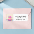 Search for cake return address labels Watercolor