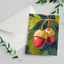 Search for acorns cards Watercolor