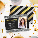 Search for glitter graduation invitations High school graduation
