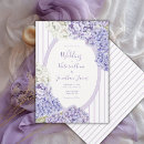 Search for purple and white invitations Watercolor
