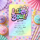 Search for cosmic bowling invitations Girls bowling party