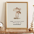 Search for vintage mushroom art posters Fall