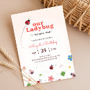 Search for bug birthday invitations One cute bug