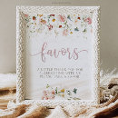 Search for baby shower favor signs Baby in bloom