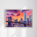 Search for new york city skyline posters Watercolor