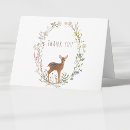 Search for deer thank you cards Watercolor greenery