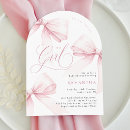 Search for bow baby girl shower invitations It's a girl