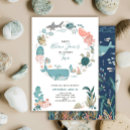 Search for ocean animal invitations Blue