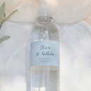 Search for wedding water bottle labels Blue