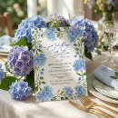 Search for blue hydrangea bridal shower invitations Elegant