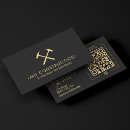 Search for home builder business cards Black and gold