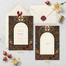 Search for stained glass wedding invitations Vintage