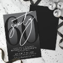 Search for black the 60th birthday invitations For her