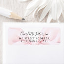 Search for bow wedding return address labels Pink