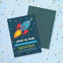 Search for space birthday invitations Rocket ship birthday
