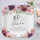 Search for 100th birthday plates Elegant