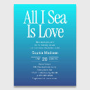 Search for sea bridal shower invitations Retro