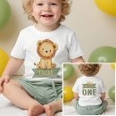 Search for wild one baby shirts Lion