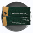 Search for green and gold business cards Metallic
