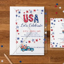 Search for family fun day invitations Red white blue