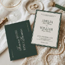 Search for hunter green wedding invitations Simple