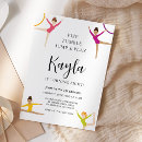 Search for girls gymnastics party invitations Tumbling