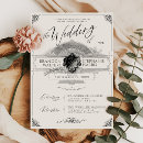 Search for black ivory wedding invitations Typography
