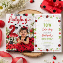 Search for ladybug kid invitations Baby girl