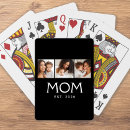 Search for mothers day playing cards Black white