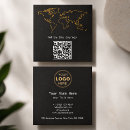 Search for charcoal business cards Qr code