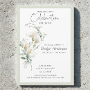 Search for white lily funeral invitations Memorial service