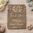 Search for wedding thank you cards Rustic
