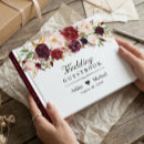 Search for burgundy guest books Floral