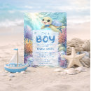Search for turtle baby shower invitations Tropical