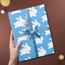 Search for blue and white rabbit wrapping paper Kids birthday