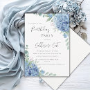 Search for blue hydrangea birthday invitations Watercolor