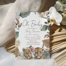 Search for baby tiger invitations Greenery