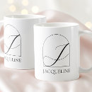 Search for initial j mugs Black and white