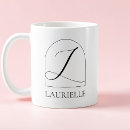Search for initial l mugs Black and white