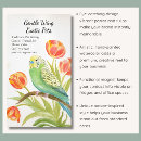 Search for tulips business cards Bird