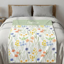 Search for wildflower blankets Chic floral pattern