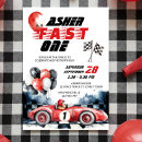 Search for race track birthday invitations Fast one birthday