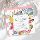 Search for pool bridal shower invitations Beach umbrella