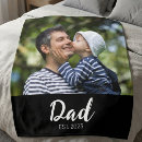 Search for photo dad blankets Typography