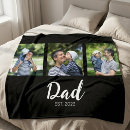 Search for dad photo blankets Typography