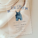 Search for script font baby shower invitations Blue